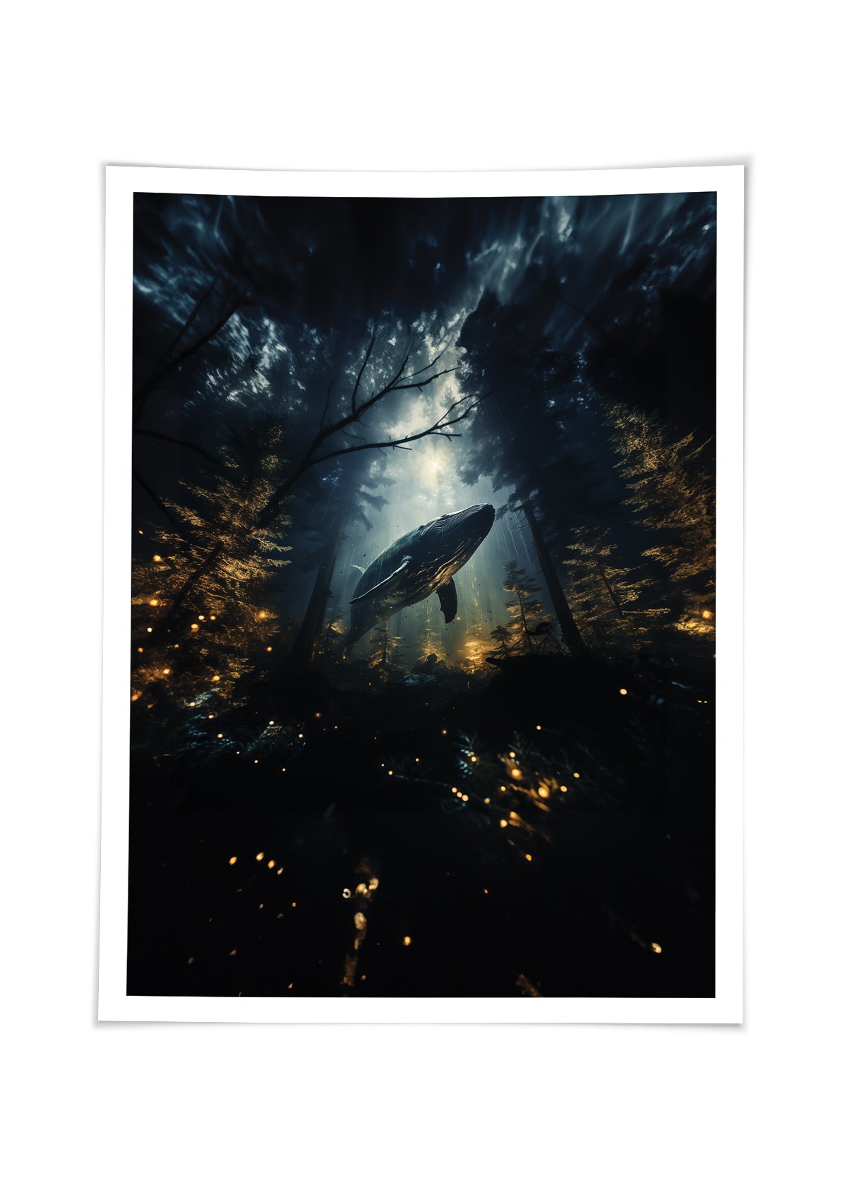 Whale in the forest