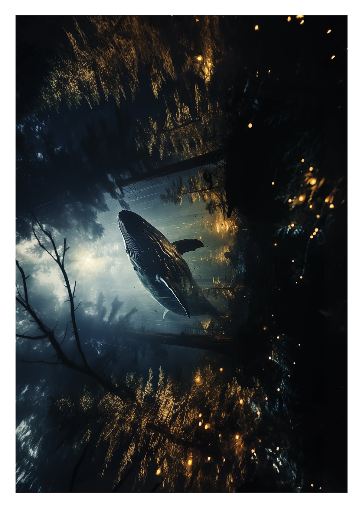 Whale in forest No. 2