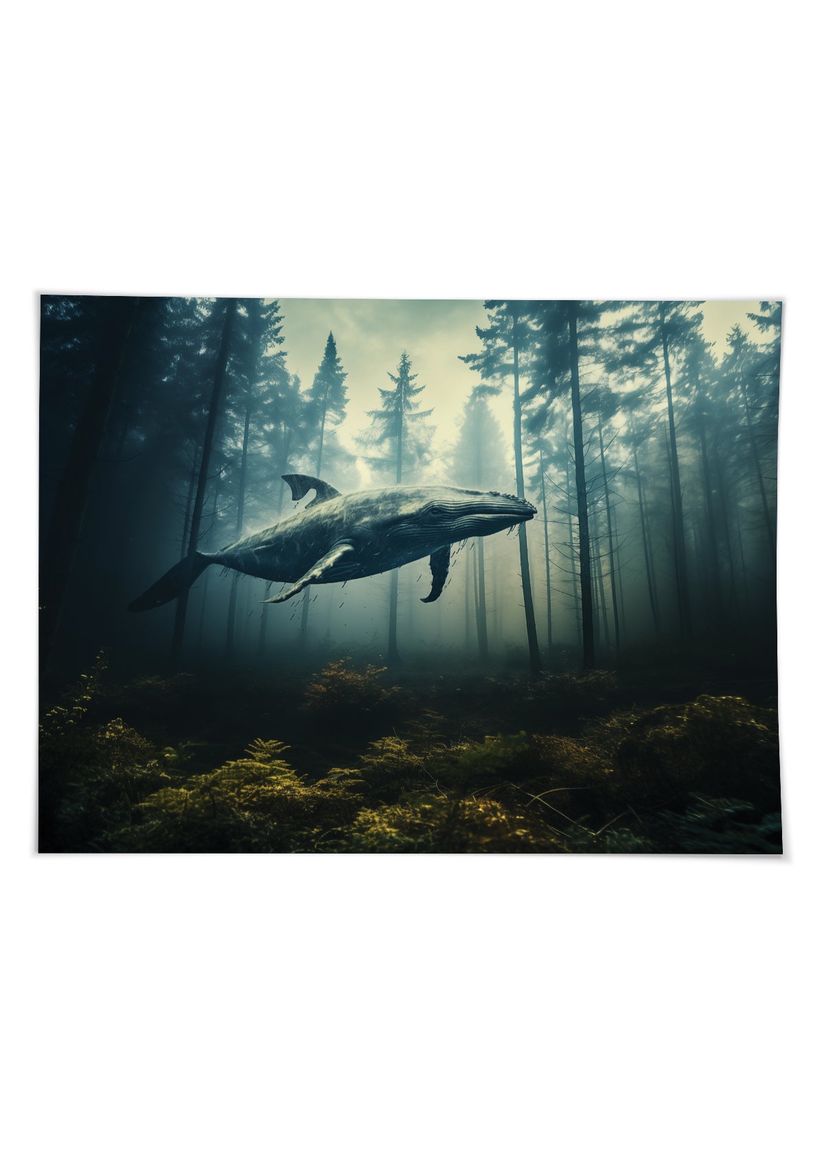Whale in forest No. 3