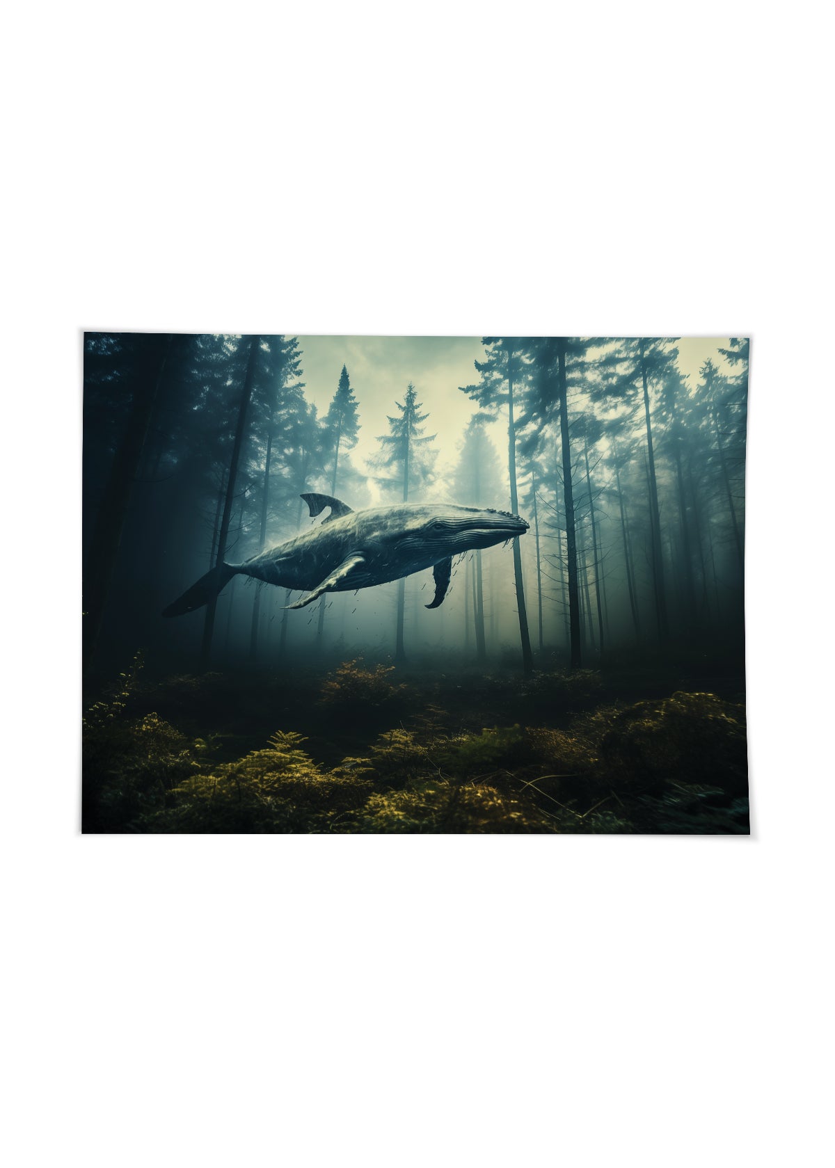 Whale in forest No. 3