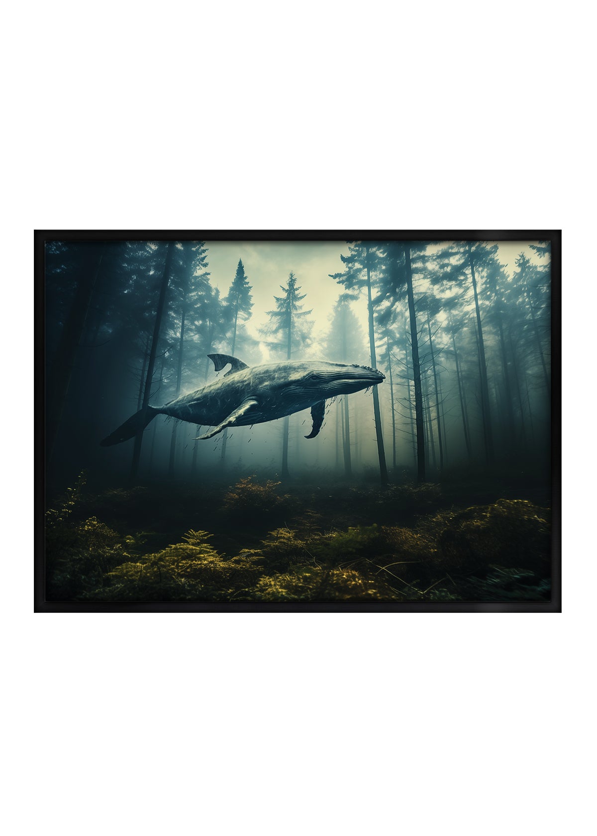 Whale in forest No. 3