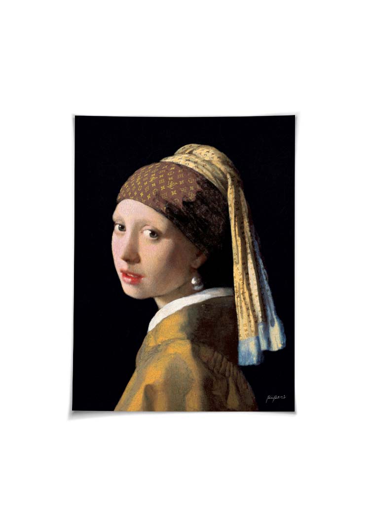 Girl with the LV Scarf