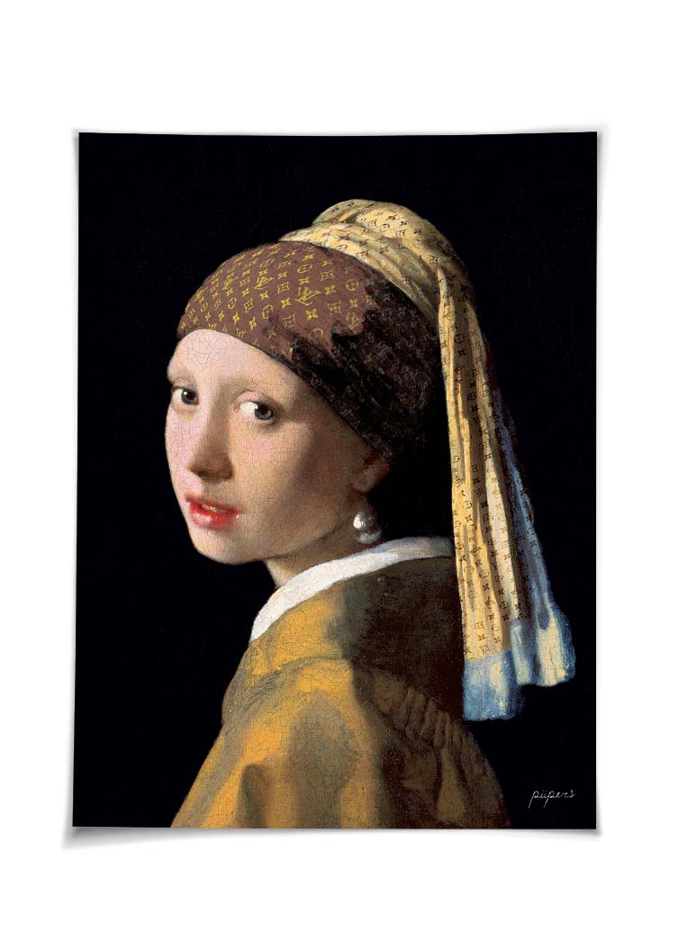 Girl with the LV Scarf