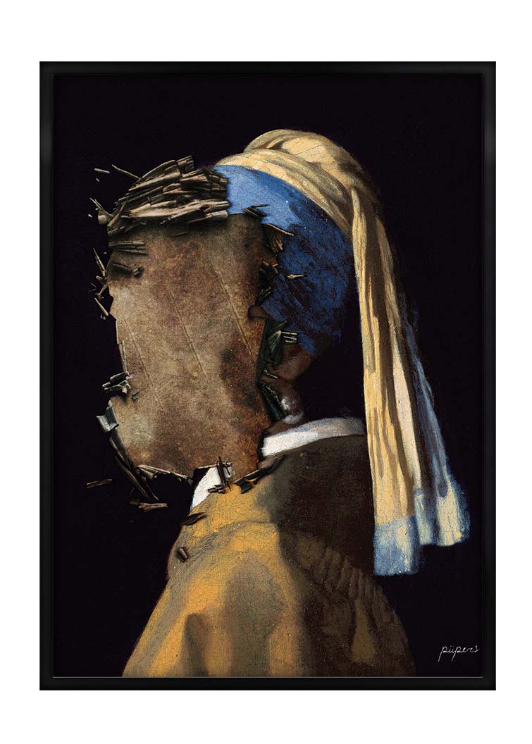 Girl with the pearl earring - Scratched away edition