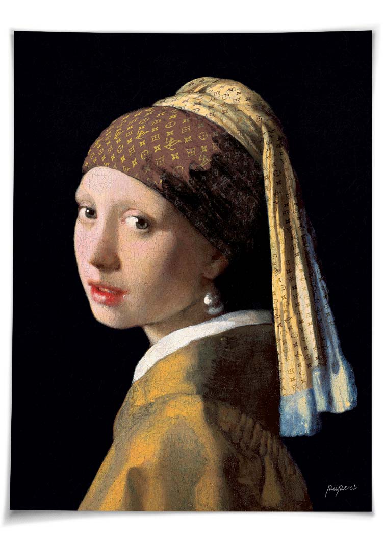 Girl with the LV Scarf
