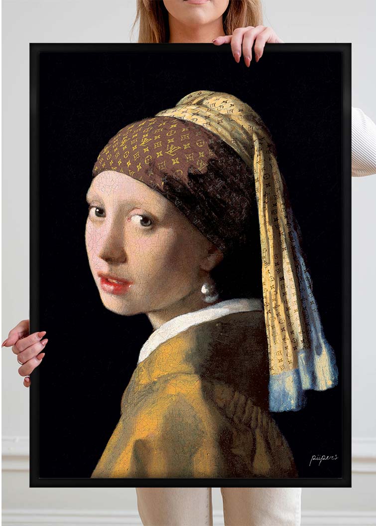 Girl with the LV Scarf