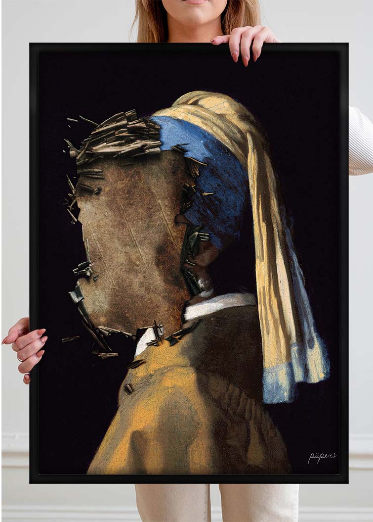 Girl with the pearl earring - Scratched away edition