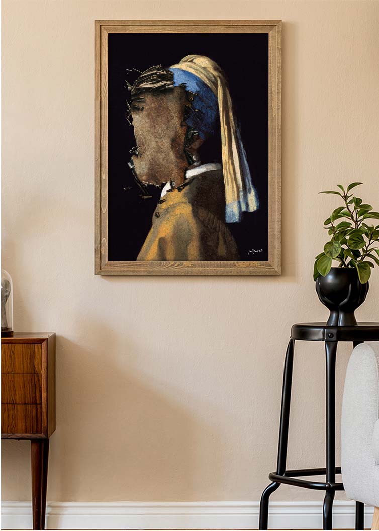 Girl with the pearl earring - Scratched away edition