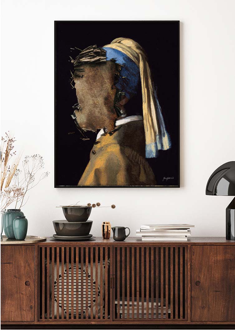 Girl with the pearl earring - Scratched away edition