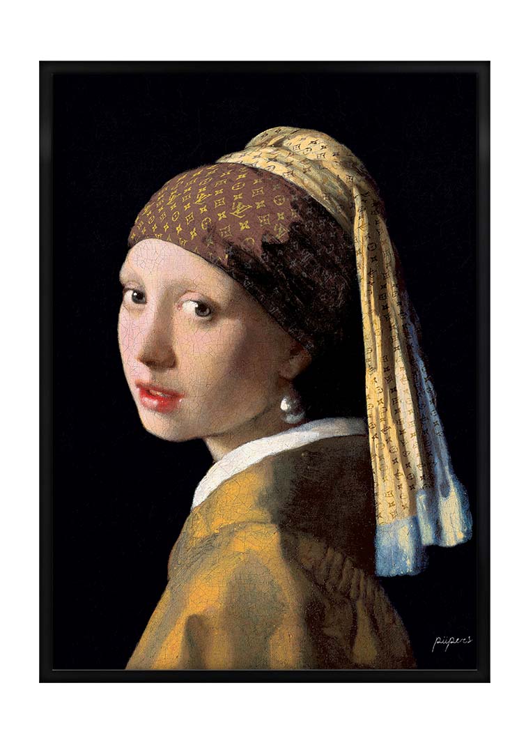 Girl with the LV Scarf